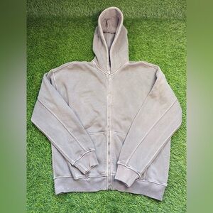 Abercrombie & Fitch SoftAF Oversized Zip Hoodie Taupe Neutral Women’s M